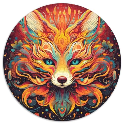 Yellow Fox Puzzle für Erwachsene, 1000 Teile, Familienaktivität, Heimdekoration zum Selbermachen, (67,5 x 67,5 cm) von LLONGKT