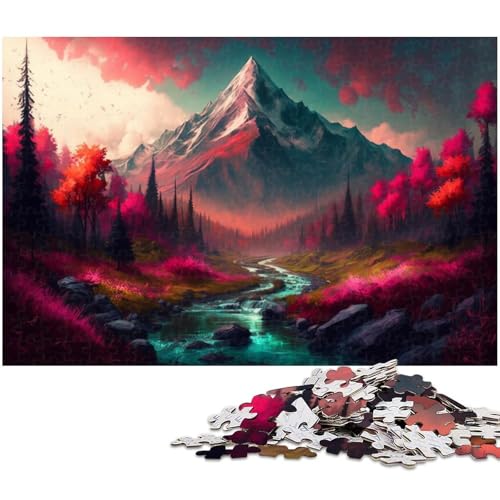 für Erwachsene, 1000-teiliges Puzzle, schöne Berge, Puzzles für Erwachsene, Holzpuzzles, Lernspiel, Herausforderungsspielzeug, Größe 50 x 75 cm für Erwachsene, 1000-teiliges Puzzle, schöne Berge, Puzzles für Erwachsene, Holzpuzzles, Lernspiel, Herausforderungsspielzeug, Größe 50 x 75 cm von LLONGKT
