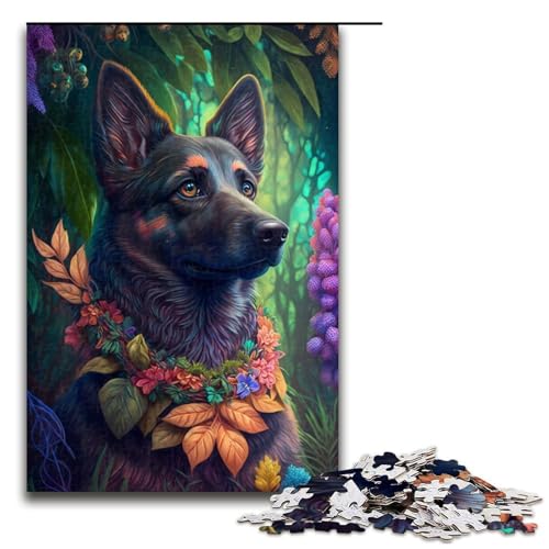 für Erwachsene, 1000-teiliges Whippet-Puzzle für Erwachsene, Holzpuzzle, tolles Geschenk, Größe 50 x 75 cm für Erwachsene, 1000-teiliges Whippet-Puzzle für Erwachsene, Holzpuzzle, tolles Geschenk, Größe 50 x 75 cm von LLONGKT