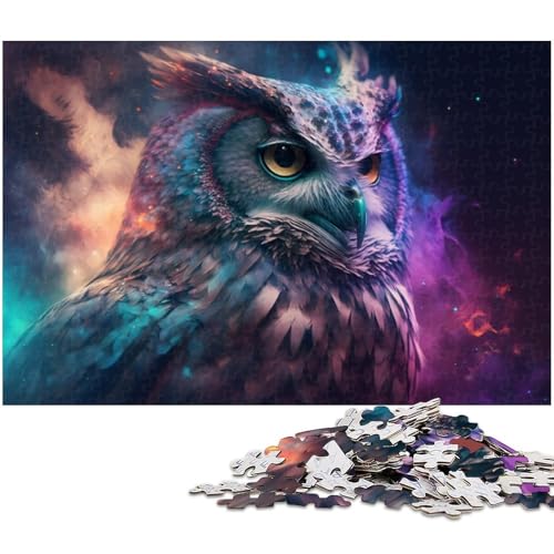 für Erwachsene 1000-teiliges Eulen-Puzzle, Holzpuzzle, Heimdekoration, Größe 50 x 75 cm für Erwachsene 1000-teiliges Eulen-Puzzle, Holzpuzzle, Heimdekoration, Größe 50 x 75 cm von LLONGKT