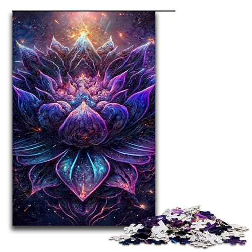 für Erwachsene 1000-teiliges Puzzle „Space Lotus“ Puzzles für Erwachsene aus Holz, anspruchsvolles Spiel, Größe 50 x 75 cm für Erwachsene 1000-teiliges Puzzle „Space Lotus“ Puzzles für Erwachsene aus Holz, anspruchsvolles Spiel, Größe 50 x 75 cm von LLONGKT