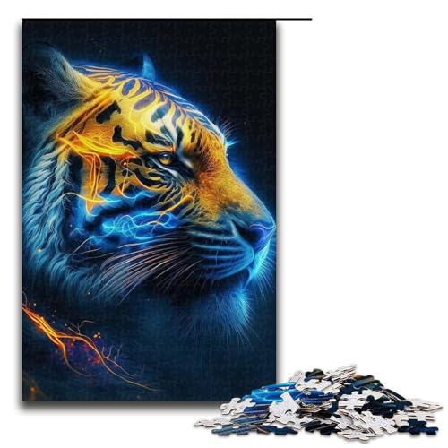 für Erwachsene 1000-teiliges Puzzle Art Tigers Puzzle für Teenager Holzpuzzle Schwierig und herausfordernd Größe 50x75cm für Erwachsene 1000-teiliges Puzzle Art Tigers Puzzle für Teenager Holzpuzzle Schwierig und herausfordernd Größe 50x75cm von LLONGKT