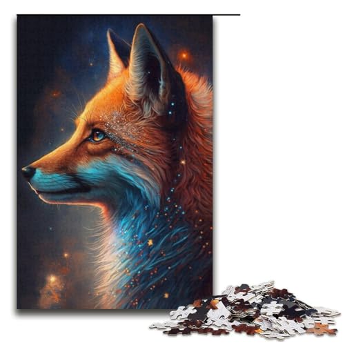 für Erwachsene 1000-teiliges Puzzle Fuchs Puzzle für Erwachsene Papppuzzle Herausforderndes Spiel Größe 38x26cm von LLONGKT