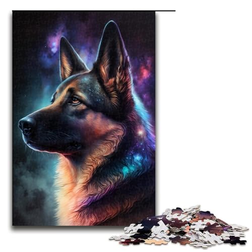 für Erwachsene 1000-teiliges Puzzle Galaxy Shepherd Puzzles für Erwachsene Holzpuzzle Herausforderndes Spiel Größe 50x75cm von LLONGKT
