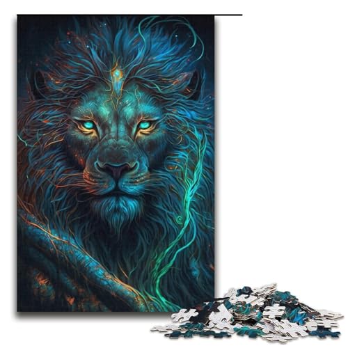 für Erwachsene 1000-teiliges Puzzle Löwe Puzzle für Erwachsene Papppuzzle Herausforderndes Spiel Größe 38x26cm für Erwachsene 1000-teiliges Puzzle Löwe Puzzle für Erwachsene Papppuzzle Herausforderndes Spiel Größe 38x26cm von LLONGKT