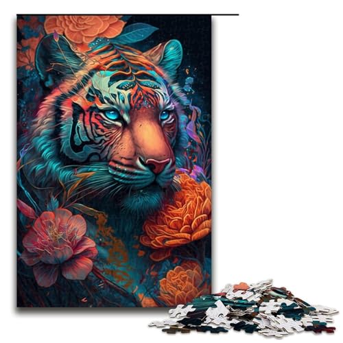 für Erwachsene 1000-teiliges Puzzle Tiger-Puzzles für Erwachsene Holzpuzzle Herausforderndes Spiel Größe 50x75cm für Erwachsene 1000-teiliges Puzzle Tiger-Puzzles für Erwachsene Holzpuzzle Herausforderndes Spiel Größe 50x75cm von LLONGKT