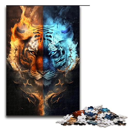 für Erwachsene 1000-teiliges Puzzle Tiger-Puzzles für Erwachsene Holzpuzzle Herausforderndes Spiel Größe 50x75cm für Erwachsene 1000-teiliges Puzzle Tiger-Puzzles für Erwachsene Holzpuzzle Herausforderndes Spiel Größe 50x75cm von LLONGKT