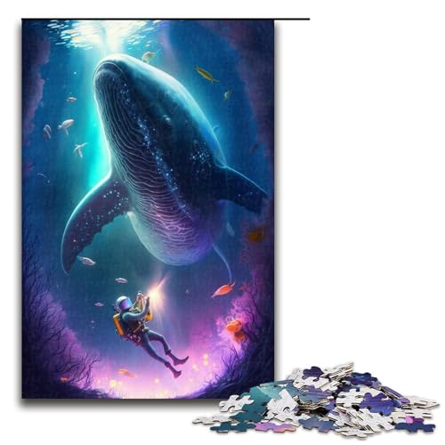 für Erwachsene 1000-teiliges Puzzle Wal-Puzzles für Erwachsene Holzpuzzle Herausforderndes Spiel Größe 50x75cm für Erwachsene 1000-teiliges Puzzle Wal-Puzzles für Erwachsene Holzpuzzle Herausforderndes Spiel Größe 50x75cm von LLONGKT