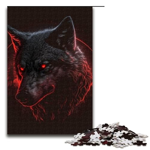 für Erwachsene 1000-teiliges Puzzle Wolf Puzzles für Erwachsene Holzpuzzle Herausforderndes Spiel Größe 50x75cm für Erwachsene 1000-teiliges Puzzle Wolf Puzzles für Erwachsene Holzpuzzle Herausforderndes Spiel Größe 50x75cm von LLONGKT