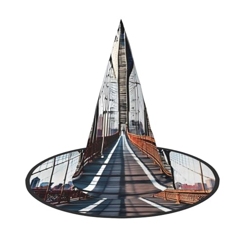 1 x Halloween-Hut Hexen-Dekor – Brooklyn Bridge Print Party Hexenkostüm Cosplay Dress Up Maskerade Supplies 1 x Halloween-Hut Hexen-Dekor – Brooklyn Bridge Print Party Hexenkostüm Cosplay Dress Up Maskerade Supplies von LLOTPQ
