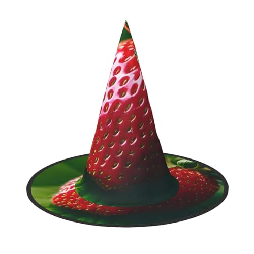Halloween-Hut-Hexen-Dekoration – Erdbeer-Druck, Party-Hexenkostüm, Cosplay, Maskerade-Zubehör, 2 Stück Halloween-Hut-Hexen-Dekoration – Erdbeer-Druck, Party-Hexenkostüm, Cosplay, Maskerade-Zubehör, 2 Stück von LLOTPQ