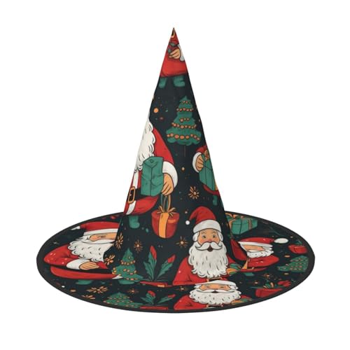 Halloween-Hut-Hexen-Dekoration – Frohe Weihnachten, Druck, Party, Hexenkostüm, Cosplay, Maskerade-Zubehör, 2 Stück Halloween-Hut-Hexen-Dekoration – Frohe Weihnachten, Druck, Party, Hexenkostüm, Cosplay, Maskerade-Zubehör, 2 Stück von LLOTPQ