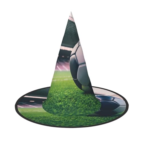 Halloween-Hut-Hexen-Dekoration – Fußball-Druck, Party, Hexenkostüm, Cosplay, Maskerade-Zubehör, 2 Stück Halloween-Hut-Hexen-Dekoration – Fußball-Druck, Party, Hexenkostüm, Cosplay, Maskerade-Zubehör, 2 Stück von LLOTPQ