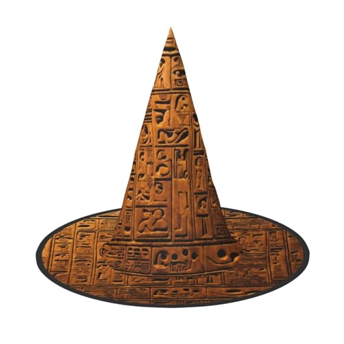 Halloween-Hut-Hexen-Dekoration – Indianer-Druck, Party, Hexenkostüm, Cosplay, Maskerade-Zubehör, 2 Stück von LLOTPQ