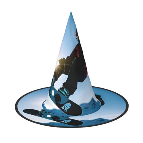 Halloween-Hut-Hexen-Dekoration – Snowboard-Bild, Druck, Party, Hexenkostüm, Cosplay, Maskerade-Zubehör, 3 Stück Halloween-Hut-Hexen-Dekoration – Snowboard-Bild, Druck, Party, Hexenkostüm, Cosplay, Maskerade-Zubehör, 3 Stück von LLOTPQ