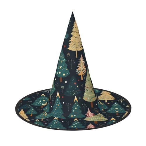 Halloween-Hut-Hexen-Dekoration – Weihnachtsbaum-Druck, Party, Hexenkostüm, Cosplay, Maskerade-Zubehör, 3 Stück Halloween-Hut-Hexen-Dekoration – Weihnachtsbaum-Druck, Party, Hexenkostüm, Cosplay, Maskerade-Zubehör, 3 Stück von LLOTPQ