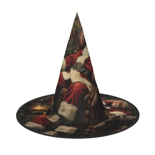 Halloween-Hut-Hexen-Dekoration – Weihnachtsdruck, Party, Hexenkostüm, Cosplay, Maskerade-Zubehör, 3 Stück Halloween-Hut-Hexen-Dekoration – Weihnachtsdruck, Party, Hexenkostüm, Cosplay, Maskerade-Zubehör, 3 Stück von LLOTPQ