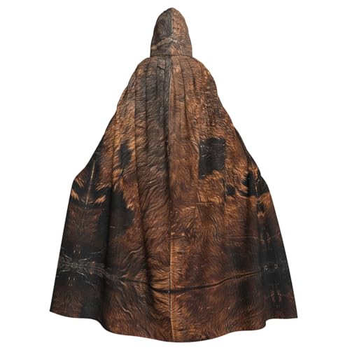 Halloween-Kapuzenumhang für Erwachsene, Unisex, braunes Rindsleder, Volldruck, Kostüm, Umhang für Cosplay, Party und Themenveranstaltungen Halloween-Kapuzenumhang für Erwachsene, Unisex, braunes Rindsleder, Volldruck, Kostüm, Umhang für Cosplay, Party und Themenveranstaltungen von LLOTPQ