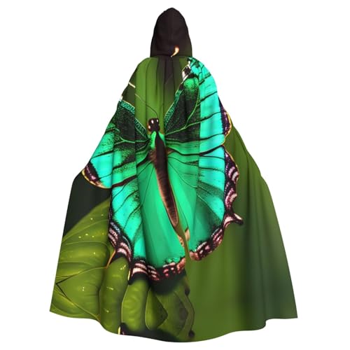 Halloween-Kapuzenumhang für Erwachsene, Unisex, buntes Schmetterlings-Motiv, für Cosplay, Party und Themenveranstaltungen Halloween-Kapuzenumhang für Erwachsene, Unisex, buntes Schmetterlings-Motiv, für Cosplay, Party und Themenveranstaltungen von LLOTPQ