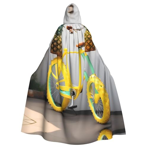 Halloween-Umhang mit Kapuze für Erwachsene, Unisex, Ananas, Fahrrad, Volldruck, Kostüm, Umhang für Cosplay, Party und Themenveranstaltungen Halloween-Umhang mit Kapuze für Erwachsene, Unisex, Ananas, Fahrrad, Volldruck, Kostüm, Umhang für Cosplay, Party und Themenveranstaltungen von LLOTPQ