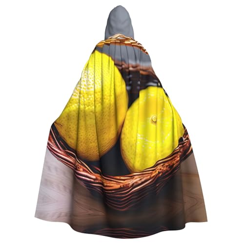 Halloween-Umhang mit Kapuze für Erwachsene, Unisex, mit einem Korb, Zitrone, Volldruck, Kostüm, Umhang für Cosplay, Party und Themenveranstaltungen Halloween-Umhang mit Kapuze für Erwachsene, Unisex, mit einem Korb, Zitrone, Volldruck, Kostüm, Umhang für Cosplay, Party und Themenveranstaltungen von LLOTPQ