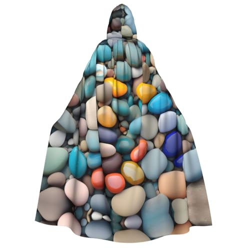 Halloween-Umhang mit Kapuze für Erwachsene, Unisex, mit farbigen Kieselsteinen, Volldruck, Kostüm, Umhang für Partys, Karneval, Comic-Ausstellungen Halloween-Umhang mit Kapuze für Erwachsene, Unisex, mit farbigen Kieselsteinen, Volldruck, Kostüm, Umhang für Partys, Karneval, Comic-Ausstellungen von LLOTPQ