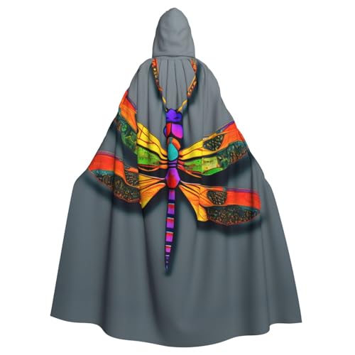 Halloween-Umhang mit Kapuze für Erwachsene, Unisex, niedlicher Libellen-Volldruck, Kostüm, Umhang für Cosplay, Party und Themenveranstaltungen Halloween-Umhang mit Kapuze für Erwachsene, Unisex, niedlicher Libellen-Volldruck, Kostüm, Umhang für Cosplay, Party und Themenveranstaltungen von LLOTPQ