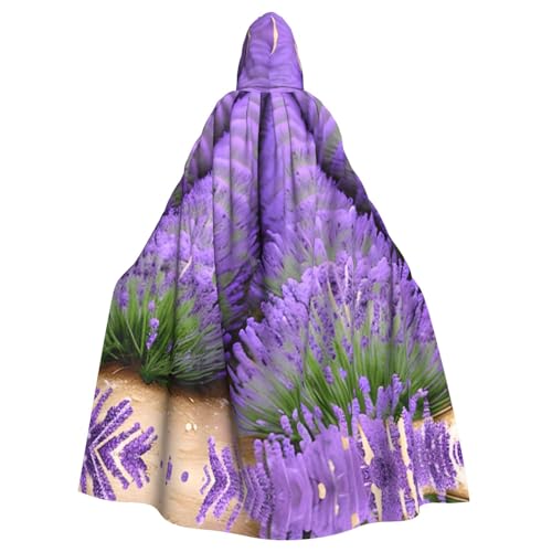 Halloween-Umhang mit Kapuze für Erwachsene, Unisex, romantischer Lavendel, Volldruck, Kostüm, Umhang für Cosplay, Party und Themenveranstaltungen Halloween-Umhang mit Kapuze für Erwachsene, Unisex, romantischer Lavendel, Volldruck, Kostüm, Umhang für Cosplay, Party und Themenveranstaltungen von LLOTPQ
