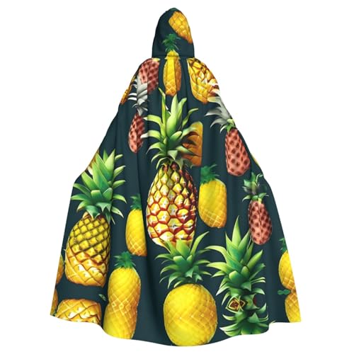 Halloween-Umhang mit Kapuze für Erwachsene, Unisex, tropische Früchte, Ananas, Volldruck, Kostüm, Umhang für Cosplay, Party und Themenveranstaltungen Halloween-Umhang mit Kapuze für Erwachsene, Unisex, tropische Früchte, Ananas, Volldruck, Kostüm, Umhang für Cosplay, Party und Themenveranstaltungen von LLOTPQ