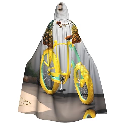 LLOTPQ Ananas-Fahrrad-Umhang mit Kapuze für Erwachsene und Männer – perfekt für Cosplay, Halloween, Themenpartys und mehr von LLOTPQ