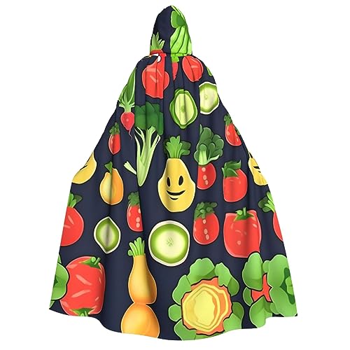 LLOTPQ Cartoon Gemüse Obst Volldruck Erwachsene Kapuzenumhang für Männer und Frauen - Perfekt für Cosplay, Halloween, Themenpartys und mehr LLOTPQ Cartoon Gemüse Obst Volldruck Erwachsene Kapuzenumhang für Männer und Frauen - Perfekt für Cosplay, Halloween, Themenpartys und mehr von LLOTPQ