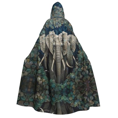 LLOTPQ Elefanten-Kunst-Volldruck, Erwachsenen-Kapuzenumhang für Männer und Frauen, perfekt für Cosplay, Halloween, Themenpartys und mehr LLOTPQ Elefanten-Kunst-Volldruck, Erwachsenen-Kapuzenumhang für Männer und Frauen, perfekt für Cosplay, Halloween, Themenpartys und mehr von LLOTPQ