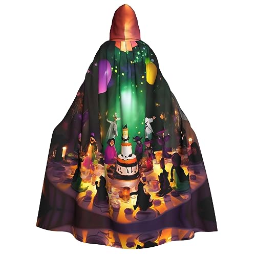 LLOTPQ Halloween-Party, Volldruck, Erwachsenen-Kapuzenumhang für Männer und Frauen, perfekt für Cosplay, Halloween, Themenpartys und mehr von LLOTPQ