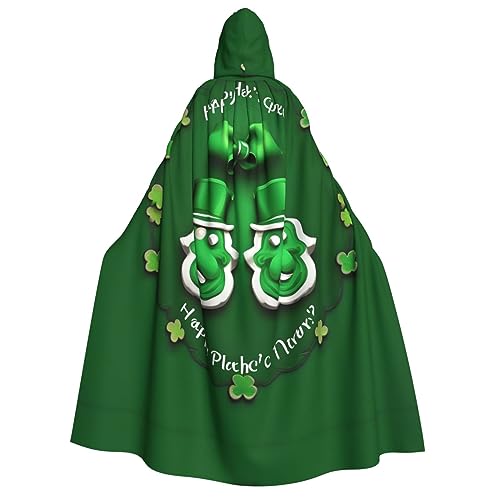LLOTPQ Happy St. Patrick's Day Volldruck Erwachsene Kapuzenumhang für Männer und Frauen - Perfekt für Cosplay, Halloween, Themenpartys und mehr LLOTPQ Happy St. Patrick's Day Volldruck Erwachsene Kapuzenumhang für Männer und Frauen - Perfekt für Cosplay, Halloween, Themenpartys und mehr von LLOTPQ