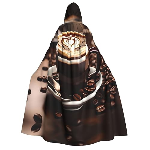 LLOTPQ Heißer Kaffee mit Kaffeebohnen, Volldruck, Erwachsenen-Kapuzenumhang für Männer und Frauen, perfekt für Cosplay, Halloween, Themenpartys und mehr LLOTPQ Heißer Kaffee mit Kaffeebohnen, Volldruck, Erwachsenen-Kapuzenumhang für Männer und Frauen, perfekt für Cosplay, Halloween, Themenpartys und mehr von LLOTPQ