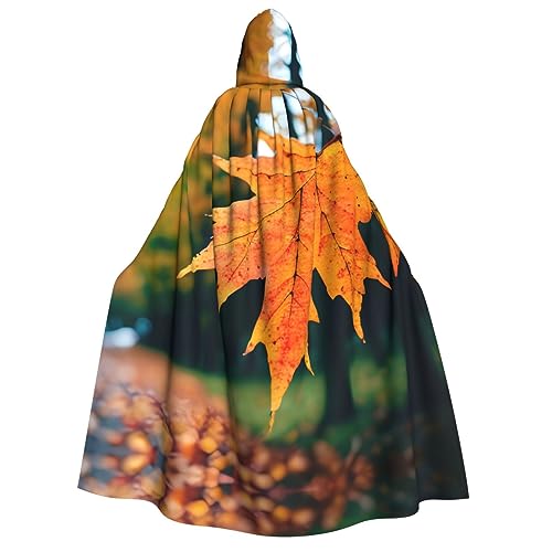 LLOTPQ Kapuzenumhang mit Herbstmuster für Erwachsene für Männer und Frauen – perfekt für Cosplay, Halloween, Themenpartys und mehr von LLOTPQ