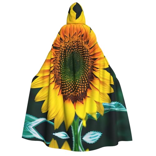 LLOTPQ Kapuzenumhang mit Sonnenblumenmuster für Erwachsene für Männer und Frauen – perfekt für Cosplay, Halloween, Themenpartys und mehr LLOTPQ Kapuzenumhang mit Sonnenblumenmuster für Erwachsene für Männer und Frauen – perfekt für Cosplay, Halloween, Themenpartys und mehr von LLOTPQ