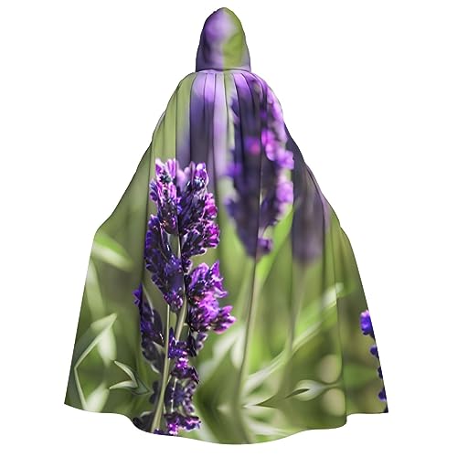 LLOTPQ Lavendelfarbene Blumen, Volldruck, Erwachsenen-Kapuzenumhang für Männer und Frauen, perfekt für Cosplay, Halloween, Themenpartys und mehr LLOTPQ Lavendelfarbene Blumen, Volldruck, Erwachsenen-Kapuzenumhang für Männer und Frauen, perfekt für Cosplay, Halloween, Themenpartys und mehr von LLOTPQ