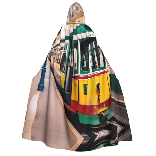 LLOTPQ Lisbon Tram Muster Volldruck Erwachsene Kapuzenumhang für Damen und Herren - Perfekt für Cosplay, Halloween, Themenpartys und mehr LLOTPQ Lisbon Tram Muster Volldruck Erwachsene Kapuzenumhang für Damen und Herren - Perfekt für Cosplay, Halloween, Themenpartys und mehr von LLOTPQ