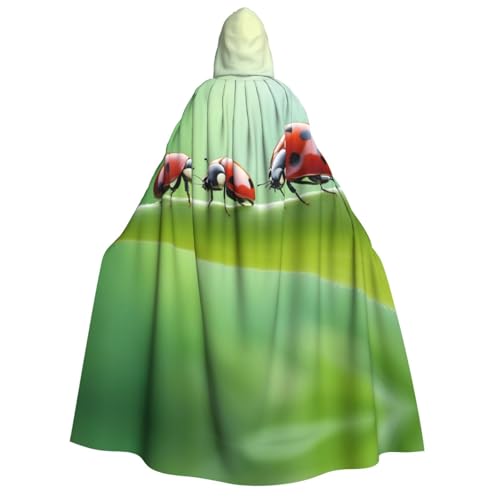 LLOTPQ Lustiger Marienkäfer-Umhang mit Kapuze für Erwachsene für Männer und Frauen, perfekt für Cosplay, Halloween, Themenpartys und mehr von LLOTPQ