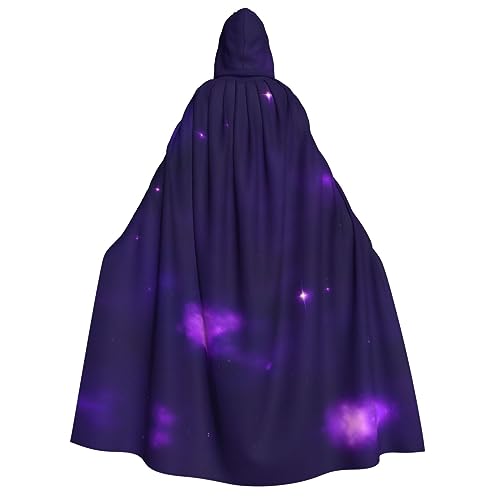 LLOTPQ Magic Galaxy Sky Full Print Erwachsene Kapuzenumhang für Männer und Frauen - Perfekt für Cosplay, Halloween, Themenpartys und mehr von LLOTPQ