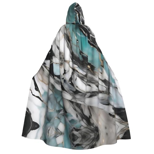 LLOTPQ Marble Full Print Erwachsene Kapuzenumhang für Männer und Frauen - Perfekt für Cosplay, Halloween, Themenpartys und mehr von LLOTPQ