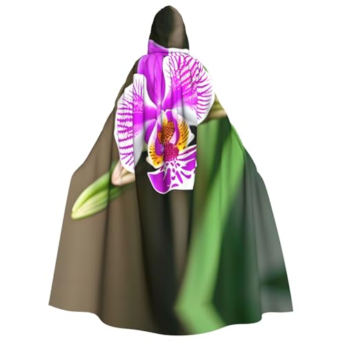 LLOTPQ Orchideen-Umhang mit Kapuze für Erwachsene und Männer – perfekt für Cosplay, Halloween, Themenpartys und mehr von LLOTPQ