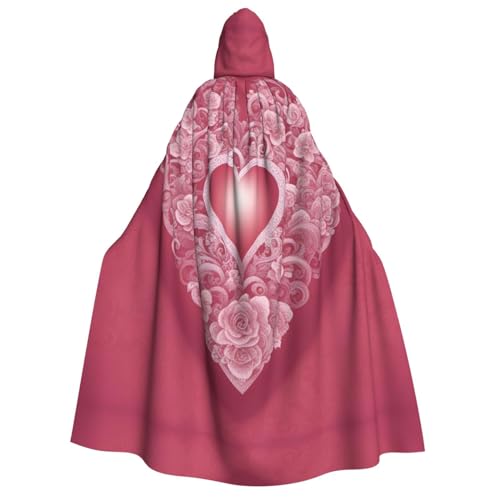 LLOTPQ Romantischer Herz-Volldruck Erwachsenen-Kapuzenumhang für Männer und Frauen – perfekt für Cosplay, Halloween, Themenpartys und mehr LLOTPQ Romantischer Herz-Volldruck Erwachsenen-Kapuzenumhang für Männer und Frauen – perfekt für Cosplay, Halloween, Themenpartys und mehr von LLOTPQ