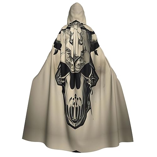 LLOTPQ Runner Bull-Totenkopf-Umhang für Erwachsene mit Kapuze für Männer und Frauen, perfekt für Cosplay, Halloween, Themenpartys und mehr LLOTPQ Runner Bull-Totenkopf-Umhang für Erwachsene mit Kapuze für Männer und Frauen, perfekt für Cosplay, Halloween, Themenpartys und mehr von LLOTPQ