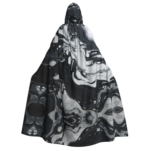 LLOTPQ Schwarz-weißer Marmor-Volldruck Erwachsenen-Kapuzenumhang für Männer und Frauen – perfekt für Cosplay, Halloween, Themenpartys und mehr LLOTPQ Schwarz-weißer Marmor-Volldruck Erwachsenen-Kapuzenumhang für Männer und Frauen – perfekt für Cosplay, Halloween, Themenpartys und mehr von LLOTPQ
