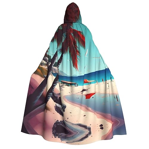 LLOTPQ Strandlandschaft Volldruck Erwachsene Kapuzenumhang für Männer und Frauen - Perfekt für Cosplay, Halloween, Themenpartys und mehr LLOTPQ Strandlandschaft Volldruck Erwachsene Kapuzenumhang für Männer und Frauen - Perfekt für Cosplay, Halloween, Themenpartys und mehr von LLOTPQ