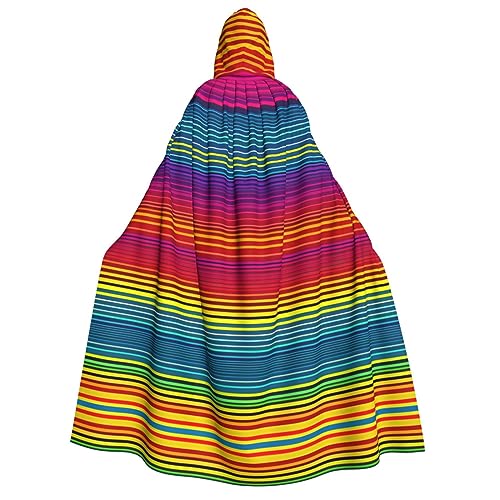 LLOTPQ Umhang mit Kapuze für Erwachsene mit Regenbogenmuster für Männer und Frauen – perfekt für Cosplay, Halloween, Themenpartys und mehr von LLOTPQ