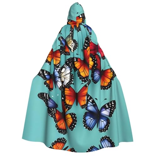 LLOTPQ Umhang mit Kapuze für Erwachsene mit Schmetterling und Cello, für Damen und Herren, perfekt für Cosplay, Halloween, Themenpartys und mehr LLOTPQ Umhang mit Kapuze für Erwachsene mit Schmetterling und Cello, für Damen und Herren, perfekt für Cosplay, Halloween, Themenpartys und mehr von LLOTPQ