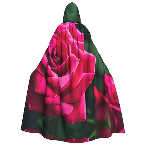 LLOTPQ Umhang mit Rosenblüten und Kapuze für Erwachsene für Männer und Frauen, perfekt für Cosplay, Halloween, Themenpartys und mehr von LLOTPQ